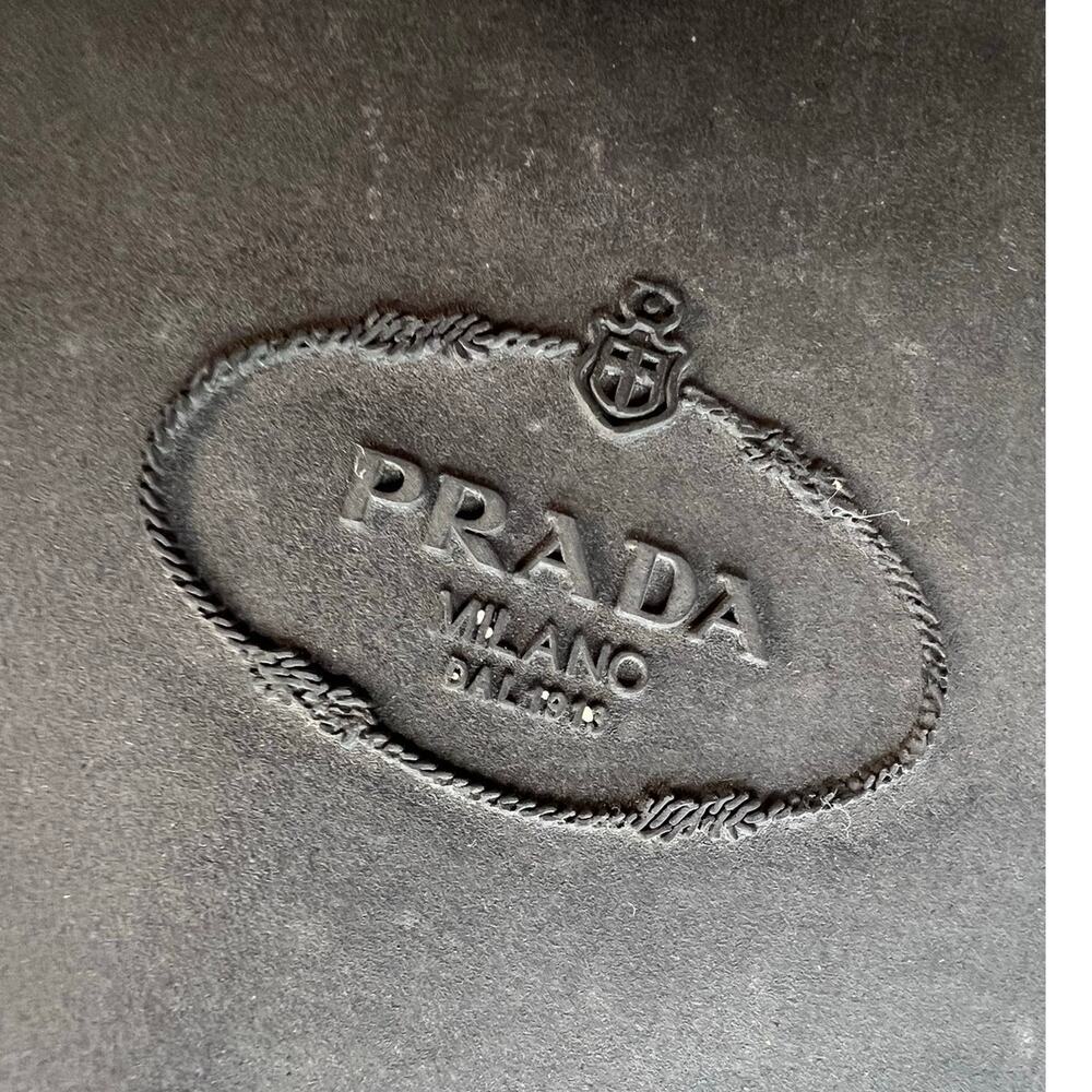 Prada Brown Leather Derby Dress Shoes Made in Italy Lace Up Minimalist Luxury 9 - Picture 10 of 14